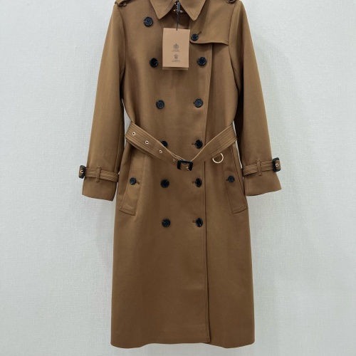 Burberry Trench Coat Long Sleeved For Women #1263609, $202.00 USD, [ITEM#1263609], Burberry Trench Coat