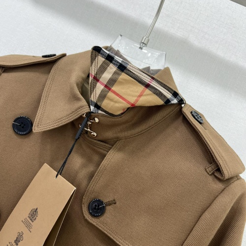 Replica Burberry Trench Coat Long Sleeved For Women #1263609 $202.00 USD for Wholesale