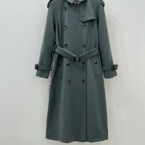 Burberry Trench Coat Long Sleeved For Women #1263610, $225.00 USD, [ITEM#1263610], Burberry Trench Coat