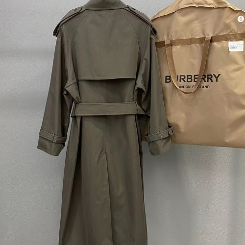 Replica Burberry Trench Coat Long Sleeved For Women #1263617 $195.00 USD for Wholesale