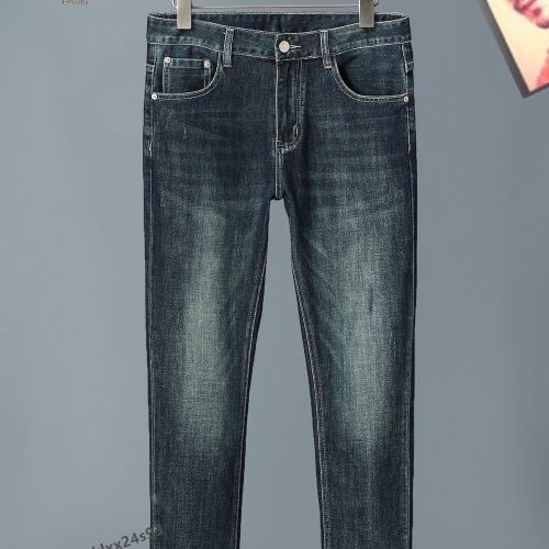 Replica Balenciaga Jeans For Men #1263914 $42.00 USD for Wholesale