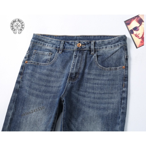 Replica Chrome Hearts Jeans For Men #1263920 $42.00 USD for Wholesale