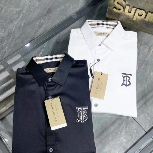 Replica Burberry Shirts Long Sleeved For Men #1264082 $42.00 USD for Wholesale