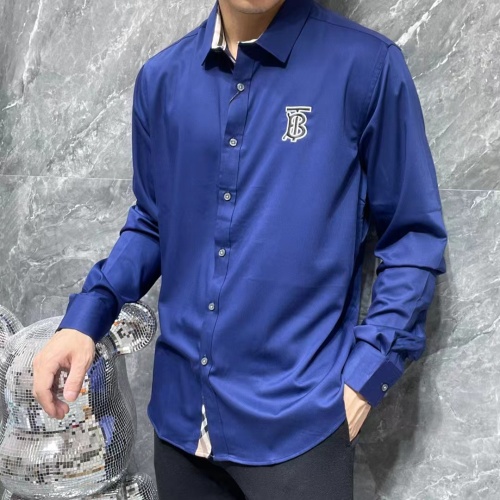 Replica Burberry Shirts Long Sleeved For Men #1264085 $42.00 USD for Wholesale