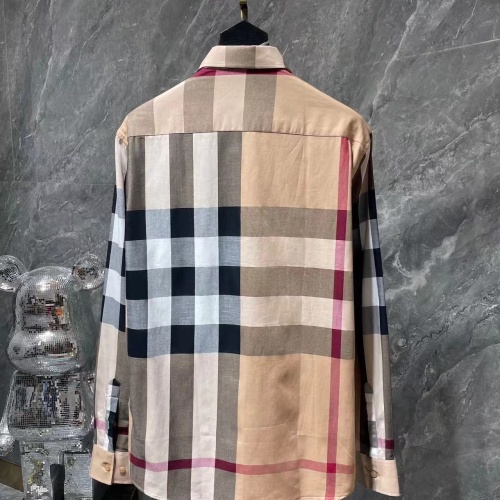 Replica Burberry Shirts Long Sleeved For Men #1264091 $42.00 USD for Wholesale