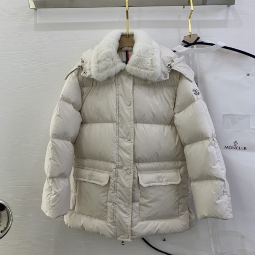 Moncler Down Feather Coat Long Sleeved For Women #1264265, $314.05 USD, [ITEM#1264265], Moncler Down Feather Coat