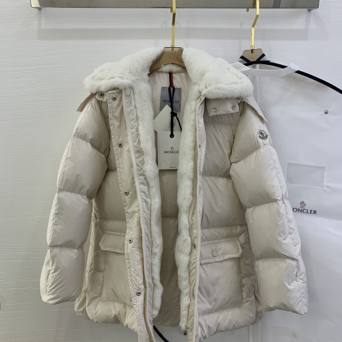 Replica Moncler Down Feather Coat Long Sleeved For Women #1264265 $314.05 USD for Wholesale