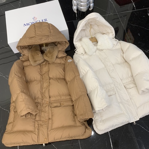 Replica Moncler Down Feather Coat Long Sleeved For Women #1264265 $314.05 USD for Wholesale