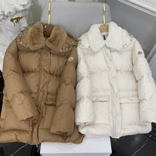 Replica Moncler Down Feather Coat Long Sleeved For Women #1264265 $314.05 USD for Wholesale