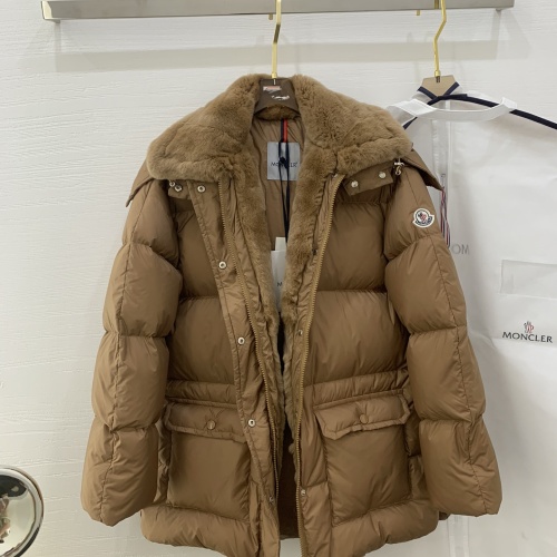 Replica Moncler Down Feather Coat Long Sleeved For Women #1264266 $314.05 USD for Wholesale