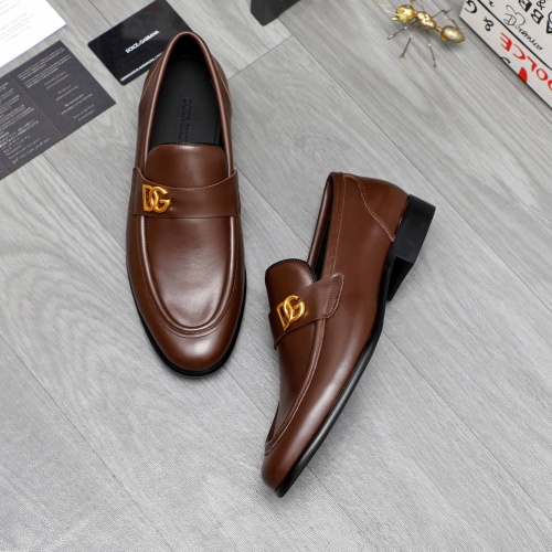 Replica Dolce & Gabbana D&G Leather Shoes For Men #1264771 $82.00 USD for Wholesale