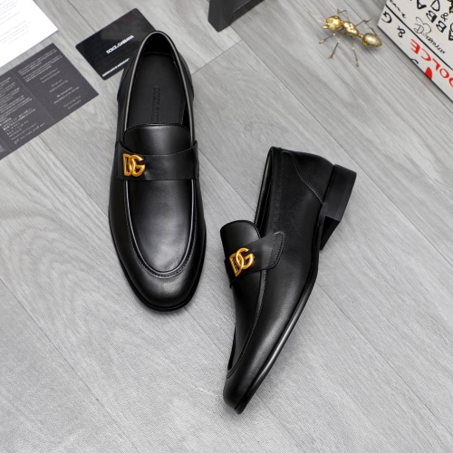 Replica Dolce & Gabbana D&G Leather Shoes For Men #1264774 $82.00 USD for Wholesale