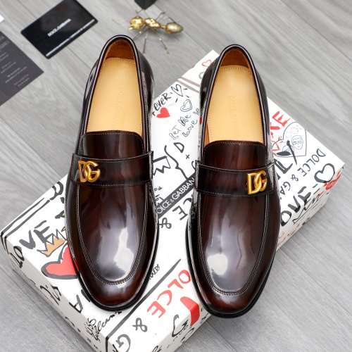 Replica Dolce & Gabbana D&G Leather Shoes For Men #1264782 $82.00 USD for Wholesale