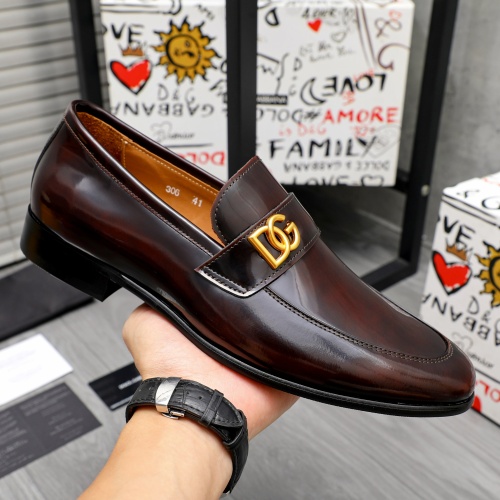 Replica Dolce & Gabbana D&G Leather Shoes For Men #1264782 $82.00 USD for Wholesale