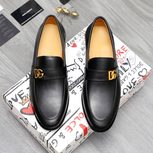 Replica Dolce & Gabbana D&G Leather Shoes For Men #1264786 $82.00 USD for Wholesale