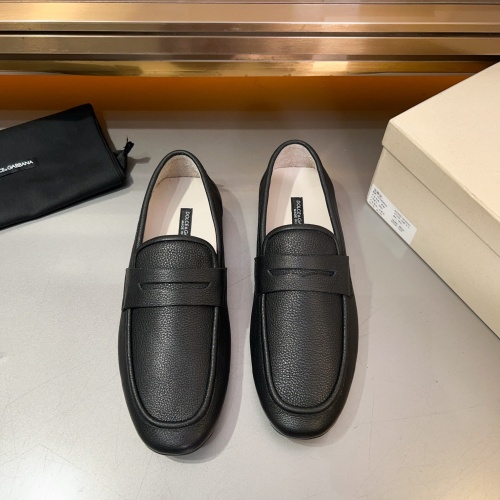 Replica Dolce & Gabbana D&G Leather Shoes For Men #1265822 $130.00 USD for Wholesale