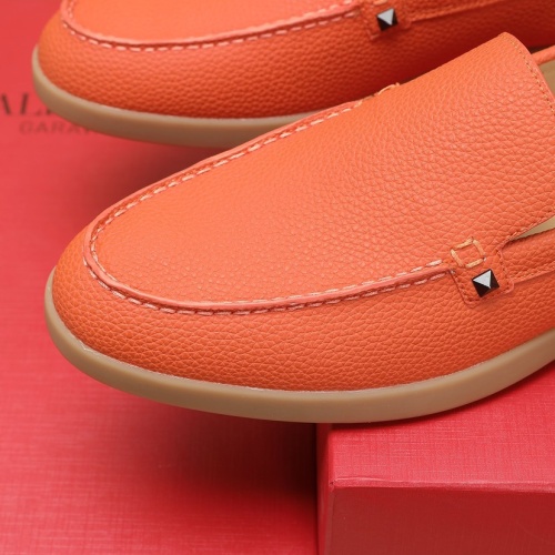 Replica Valentino Leather Shoes For Men #1266257 $96.00 USD for Wholesale