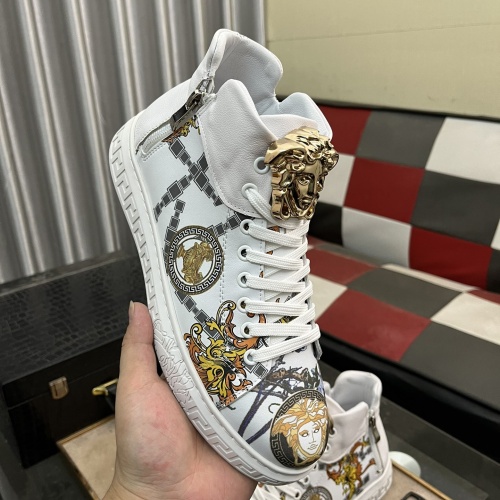 Replica Versace High Tops Shoes For Men #1266262 $76.00 USD for Wholesale