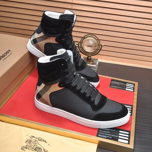 Replica Burberry High Tops Shoes For Men #1266347 $98.00 USD for Wholesale