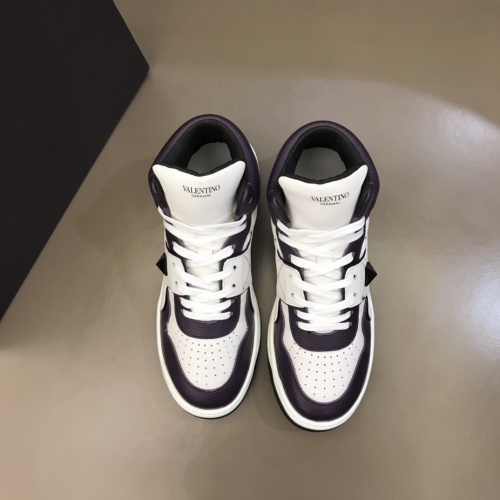 Replica Valentino High Tops Shoes For Men #1266491 $96.00 USD for Wholesale