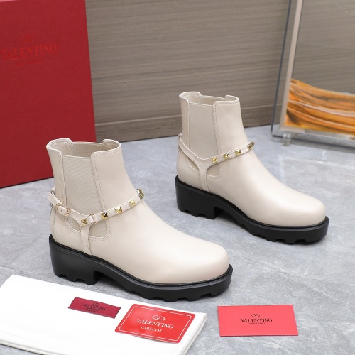 Replica Valentino Boots For Women #1266837 $130.00 USD for Wholesale