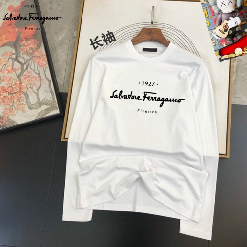 Salvatore Ferragamo T-Shirts Long Sleeved For Unisex #1267838