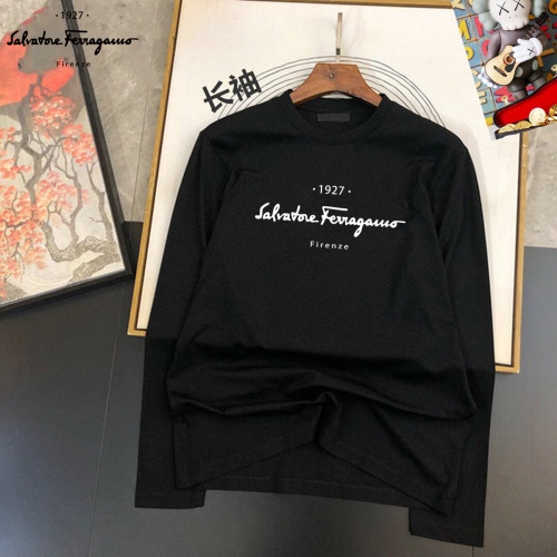 Salvatore Ferragamo T-Shirts Long Sleeved For Unisex #1267839, $34.00 USD, [ITEM#1267839], Salvatore Ferragamo T-Shirts