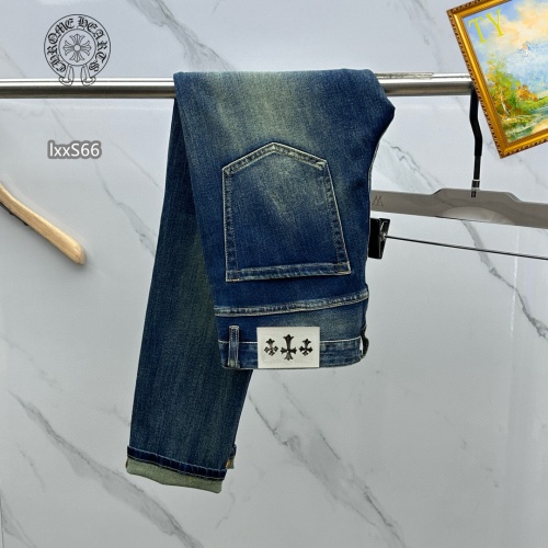 Replica Chrome Hearts Jeans For Men #1268127 $48.00 USD for Wholesale