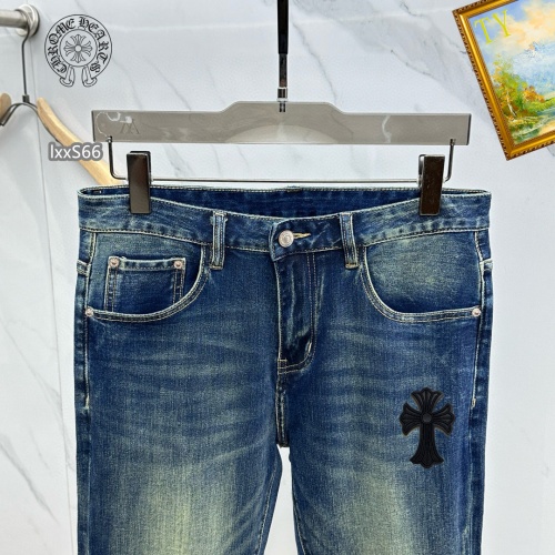 Replica Chrome Hearts Jeans For Men #1268127 $48.00 USD for Wholesale