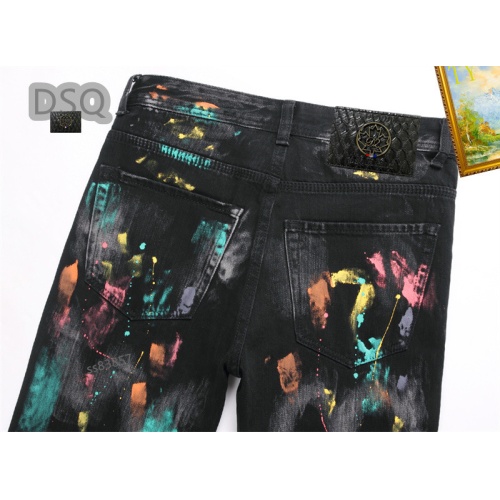 Replica Philipp Plein PP Jeans For Men #1268163 $48.00 USD for Wholesale