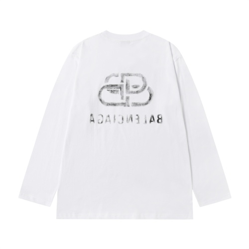 Replica Balenciaga T-Shirts Long Sleeved For Men #1268306 $39.00 USD for Wholesale