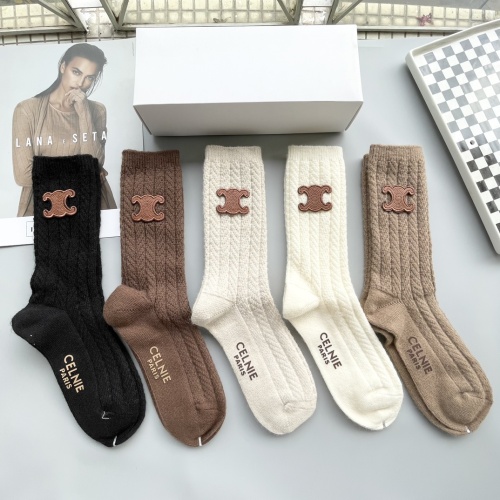 Replica Celine Socks #1269754 $39.00 USD for Wholesale