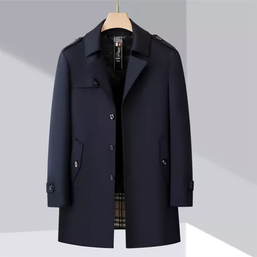 Burberry Trench Coat Long Sleeved For Men #1272259