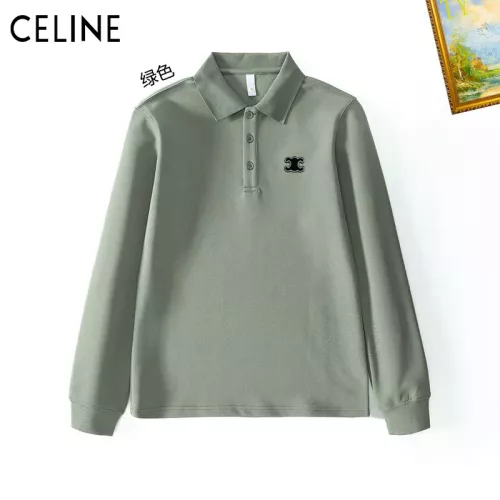 Celine T-Shirts Long Sleeved For Men #1272376