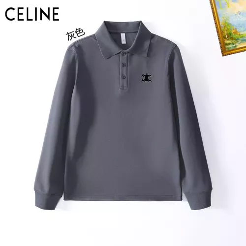 Celine T-Shirts Long Sleeved For Men #1272377