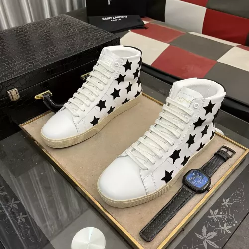 Replica Yves Saint Laurent YSL High Tops Shoes For Men #1273666 $98.00 USD for Wholesale