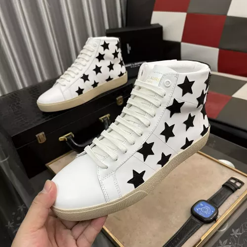 Replica Yves Saint Laurent YSL High Tops Shoes For Men #1273666 $98.00 USD for Wholesale