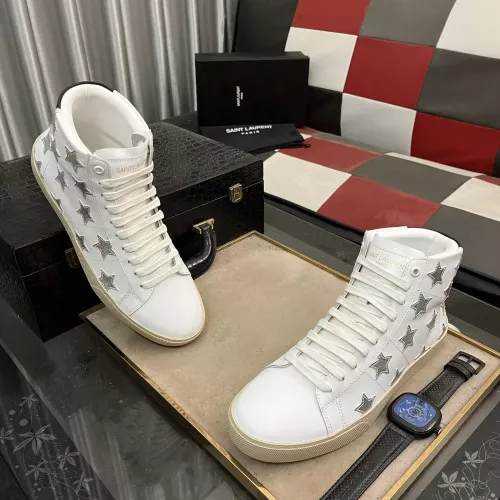 Replica Yves Saint Laurent YSL High Tops Shoes For Men #1273676 $98.00 USD for Wholesale