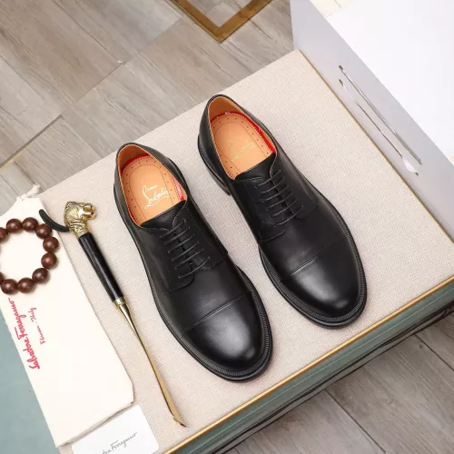 Replica Christian Louboutin Leather Shoes For Men #1273682 $140.00 USD for Wholesale