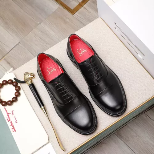 Replica Christian Louboutin Leather Shoes For Men #1273687 $140.00 USD for Wholesale