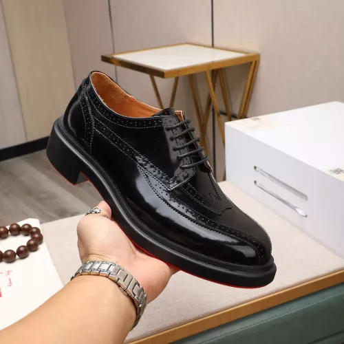 Replica Christian Louboutin Leather Shoes For Men #1273693 $150.00 USD for Wholesale