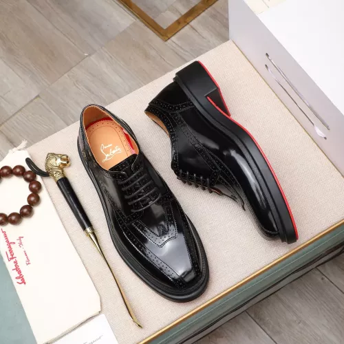 Replica Christian Louboutin Leather Shoes For Men #1273693 $150.00 USD for Wholesale