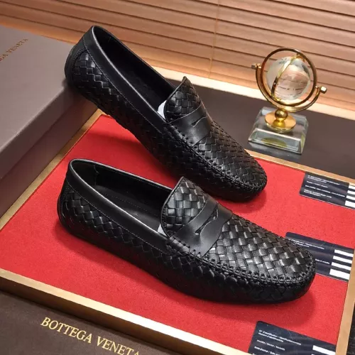 Replica Bottega Veneta BV Leather Shoes For Men #1273818 $92.00 USD for Wholesale