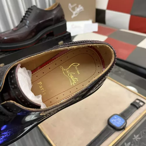 Replica Christian Louboutin Leather Shoes For Men #1273844 $145.00 USD for Wholesale