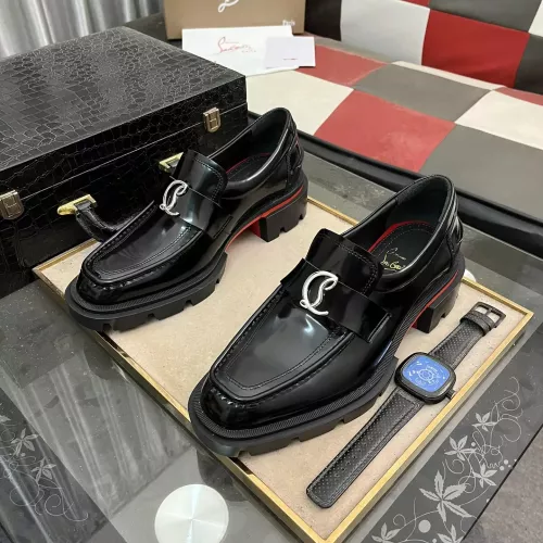 Replica Christian Louboutin Leather Shoes For Men #1273848 $145.00 USD for Wholesale