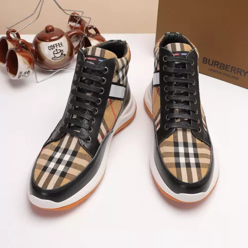 Replica Burberry High Tops Shoes For Men #1273967 $76.00 USD for Wholesale