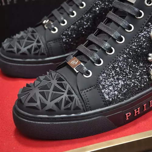 Replica Philipp Plein PP High Tops Shoes For Men #1274105 $88.00 USD for Wholesale