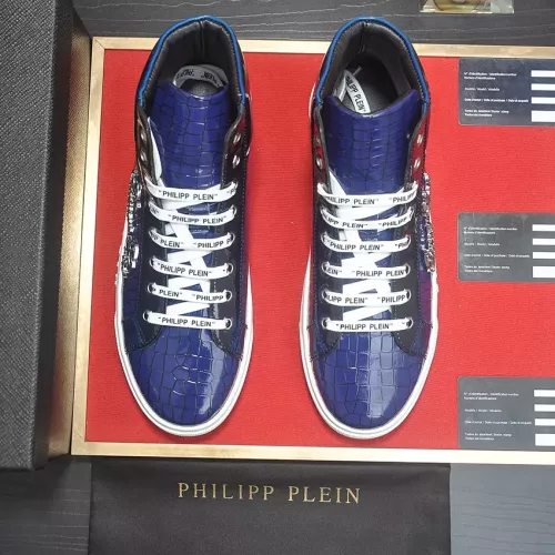 Replica Philipp Plein PP High Tops Shoes For Men #1274329 $85.00 USD for Wholesale