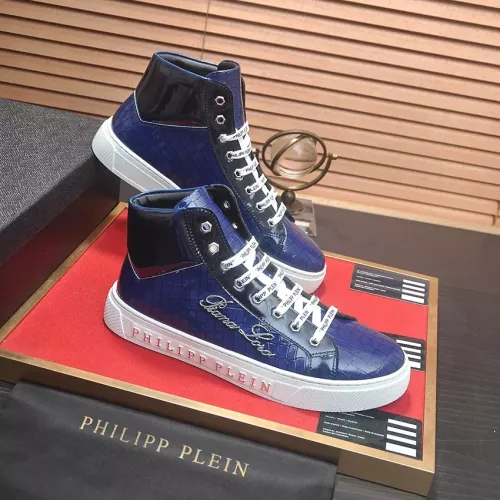 Replica Philipp Plein PP High Tops Shoes For Men #1274329 $85.00 USD for Wholesale