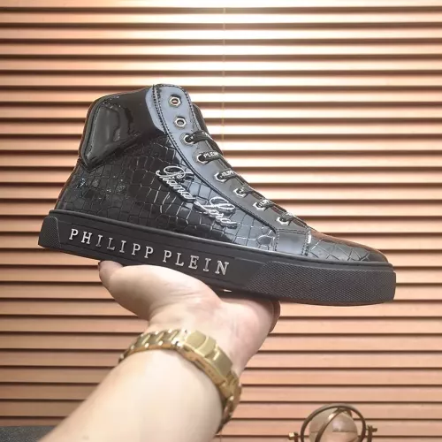 Replica Philipp Plein PP High Tops Shoes For Men #1274331 $85.00 USD for Wholesale